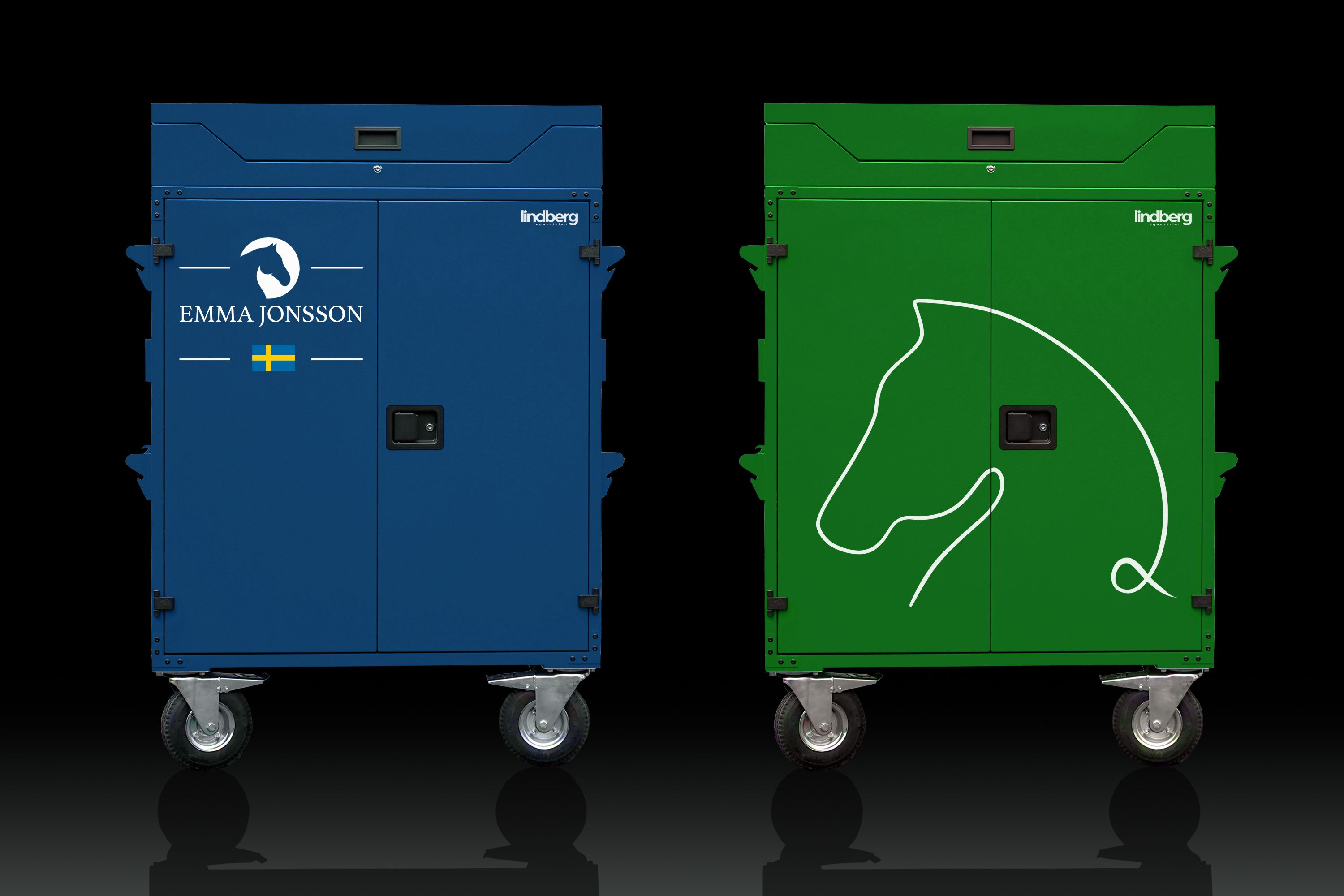 Lindberg Equestrian Sattelschrank, Turnierschrank, tack locker, tack trunk design, Kundenauftrag, personalisiert